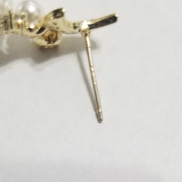 Moon Sun Pearl Earrings - Picture 5 of 5